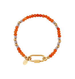 With love Bracelet coral beads