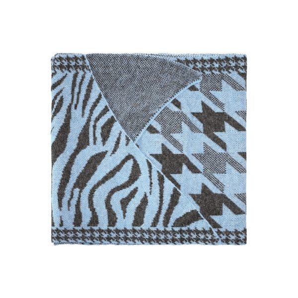 With love Scarf cosy  blue