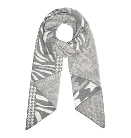 With love Scarf cosy  grey