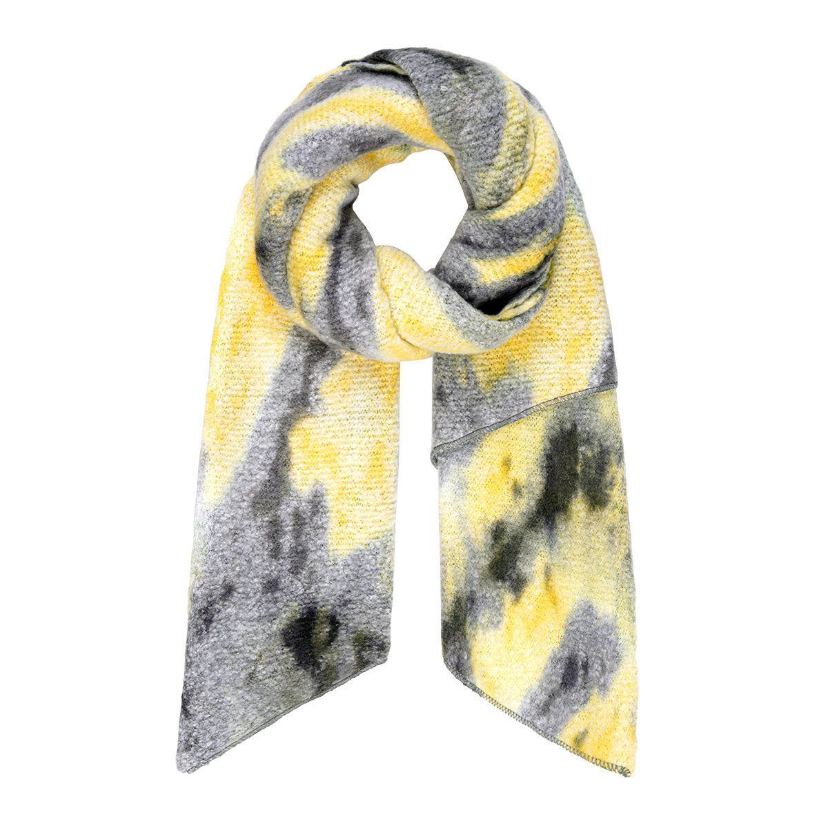 With love Scarf whirl yellow