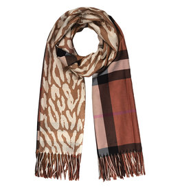 With love Scarf burberry- look brown