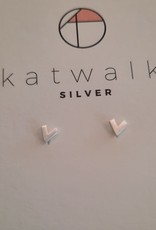 Katwalk Silver KWS earring Silver - V (SEMF26728)