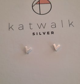 Katwalk Silver KWS earring Silver - V (SEMF26728)
