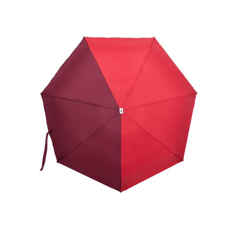 Two tone compact umbrella – JULES - Bordeaux & Red