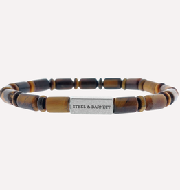 Steel & Barnett Stones Bracelet colourful cal -  Tiger S