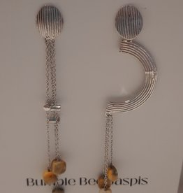 Détail Detail earrings Tanika & Eloisa bumble bee jaspis 9564 -Silver