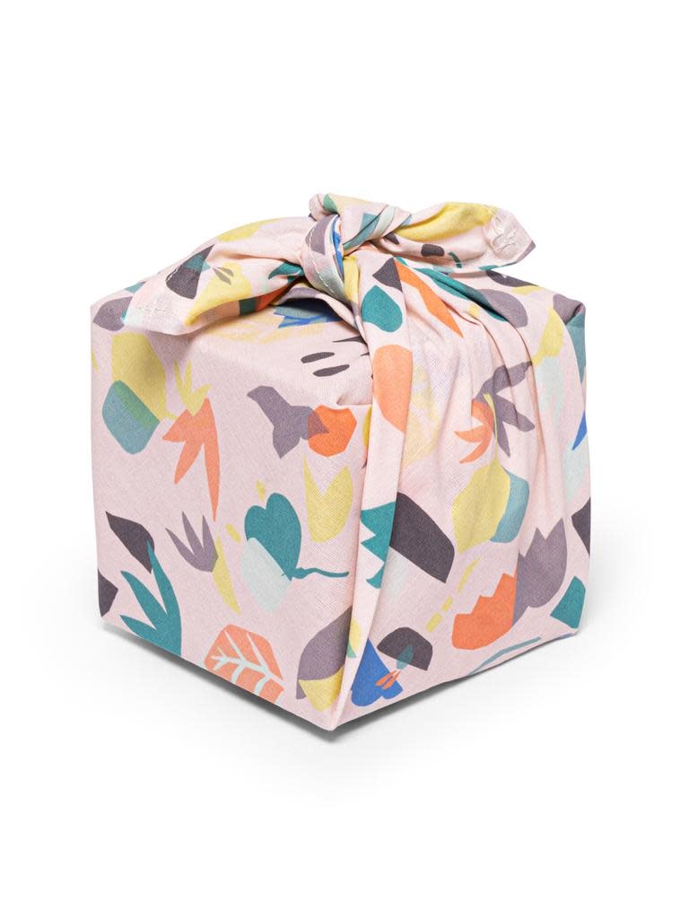 La La Fete  La La Fete reusable wrapping cloth - flowers 50x50 cm