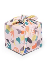 La La Fete  La La Fete reusable wrapping cloth - flowers 70 x 70 cm