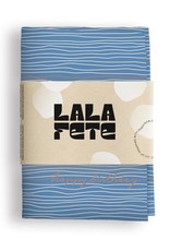 La La Fete La La Fete reusable wrapping cloth  - Happy Birthday - Blue 70 x 70 cm