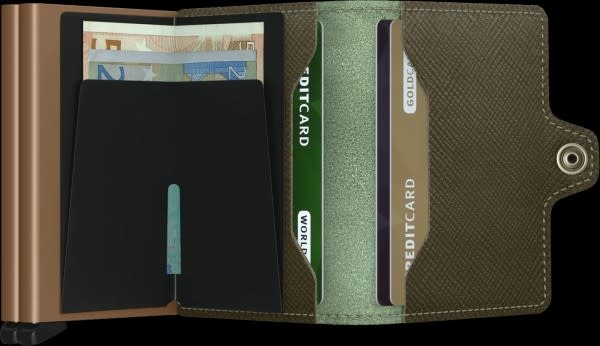 Secrid Slimwallet Saffiano, Olive