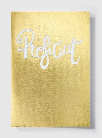 Papette Papette Gold greeting card with enveloppe proficiat