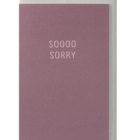 Papette Papette small greeting card 'Soooo Sorry' 8,5 x 13,3 cm