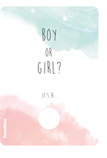 Kraskaart -  Boy or Girl - Gender reveal