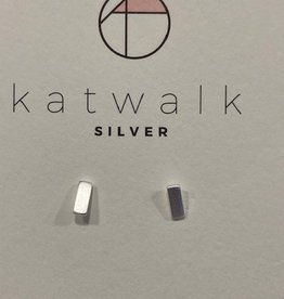 Katwalk Silver KWS earring silver-rectangle  (SEMF32473)
