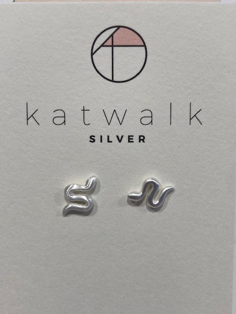 Katwalk Silver KWS Silver earrings -Snake (SEMF231921)