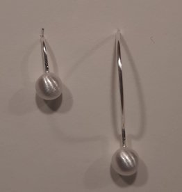 Katwalk Silver KWS earring Silver - asymmetrical drop  (SEMF31863)