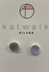 Katwalk Silver KWS earrings  Silver- Round stud (SEMF30335)