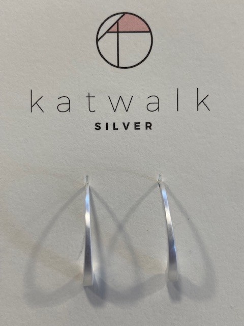 Katwalk Silver KWS earring Silver open round (SEMF 29971)