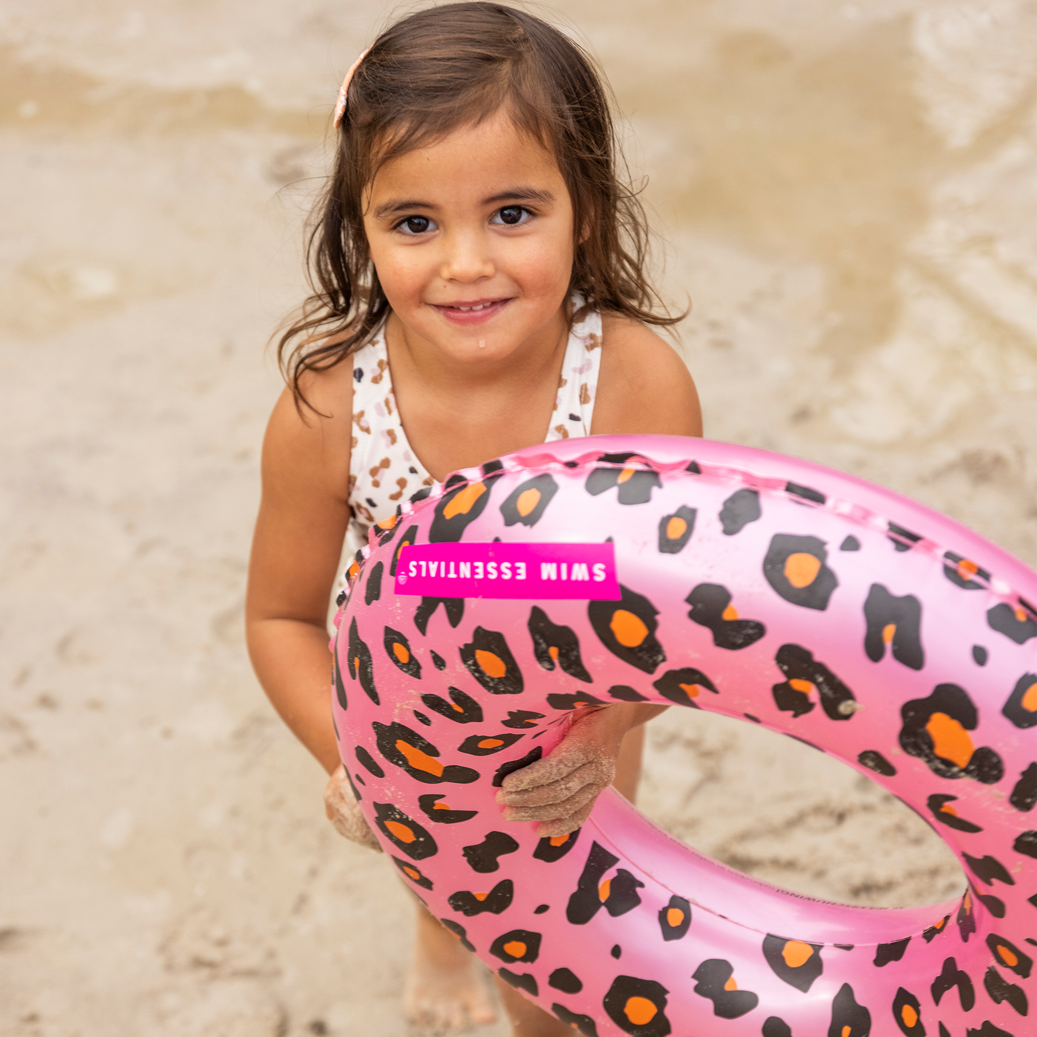 swim essentials Swimband 50 cm - Rose Golden Leopard Print