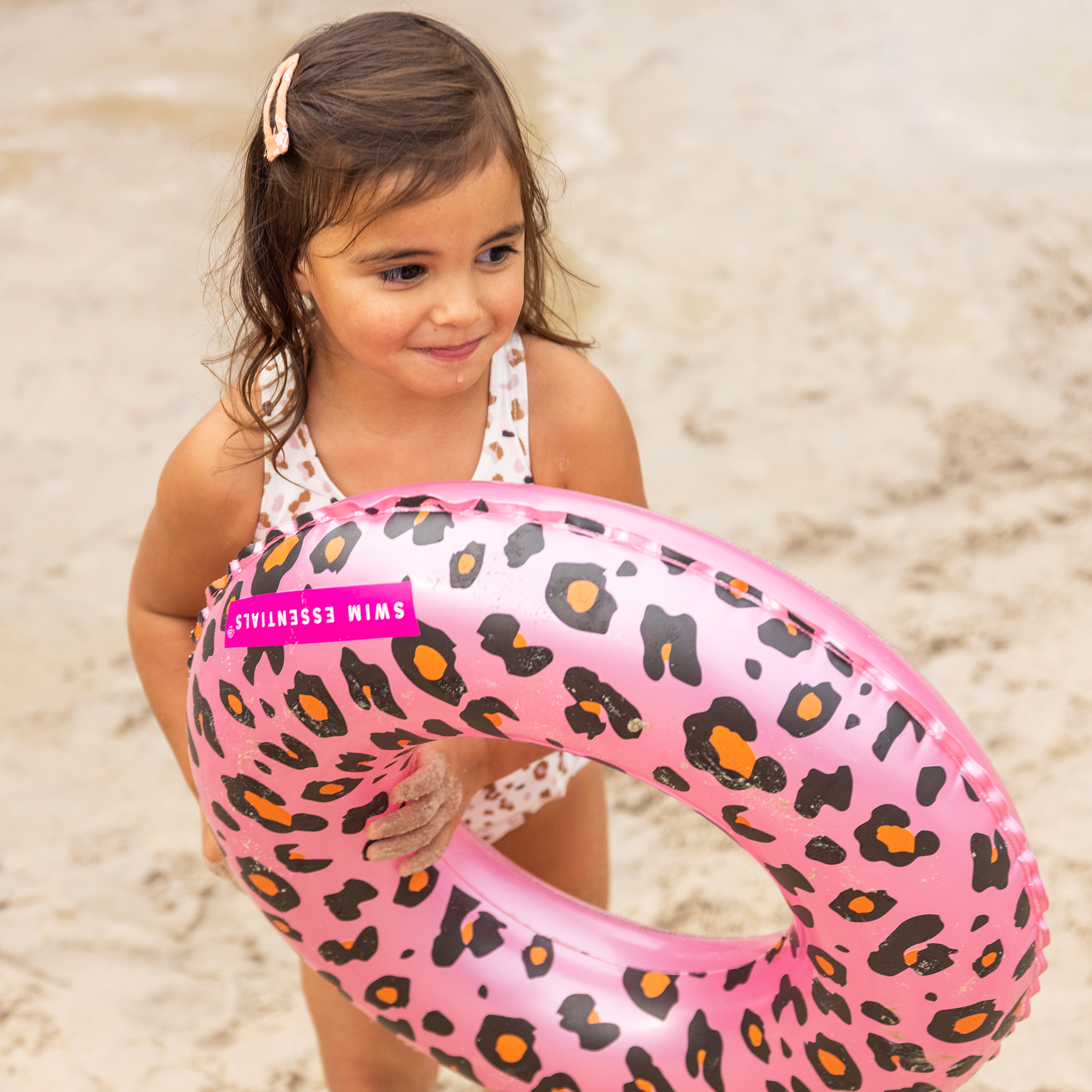 swim essentials Swimband 50 cm - Rose Golden Leopard Print