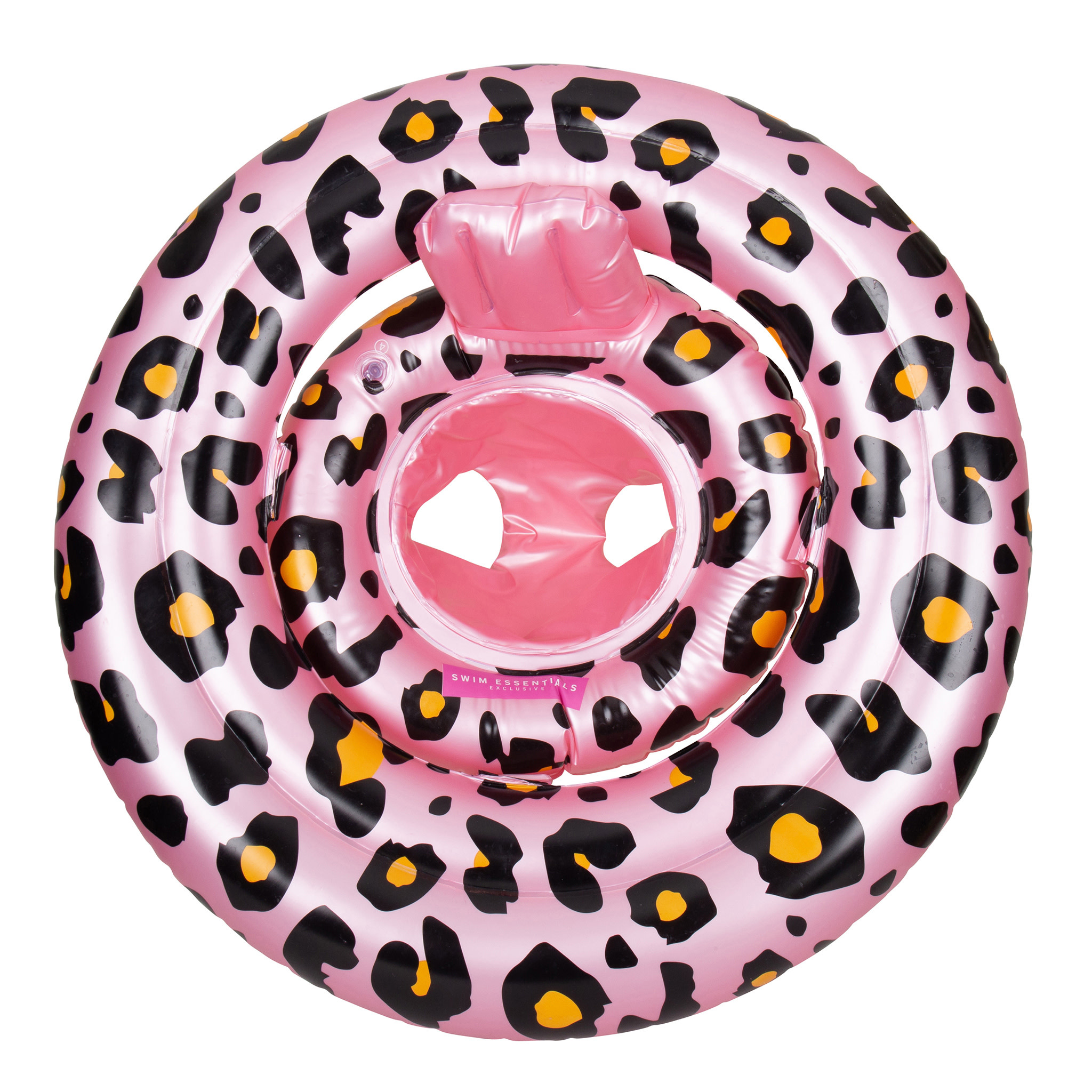 swim essentials Baby float 0-1 jaar - Rose Goud Panterprint