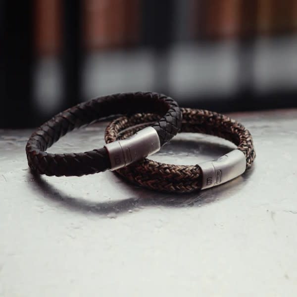 Steel & Barnett Rope bracelet Lake - Rusty - Size S