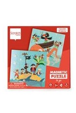 Scratch Magnetisch puzzelboek to go -  Piraten