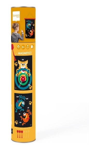 Scratch Magnetische Darts -2-zijdig bedrukt -  Crazy Monsters