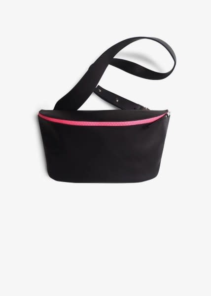 Puc Fanny pack big Black neon pink