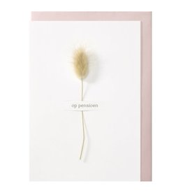 Papette Papette greeting card + enveloppe Fleur 'Op pensioen'