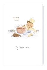 Papette Papette greeting card + enveloppe - Tijd voor taart