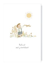 Papette Papette greeting card + enveloppe - proficiat met je lentefeest - jongen