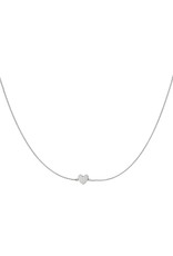 With love Necklace  silver - heart