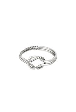 With love Ring  - silver knot -  m17