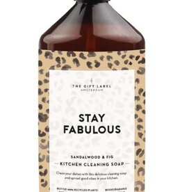 The Gift Label Kitchen cleaning soap - stay fabulous