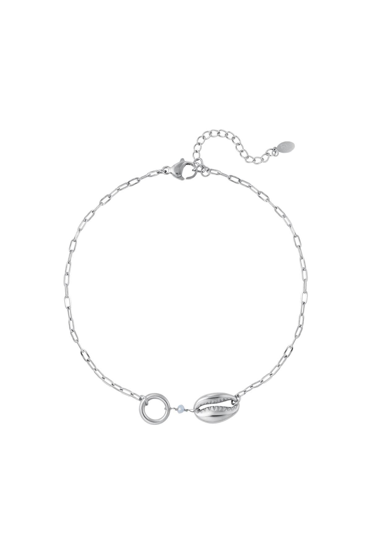 With love Anklet silver-shell