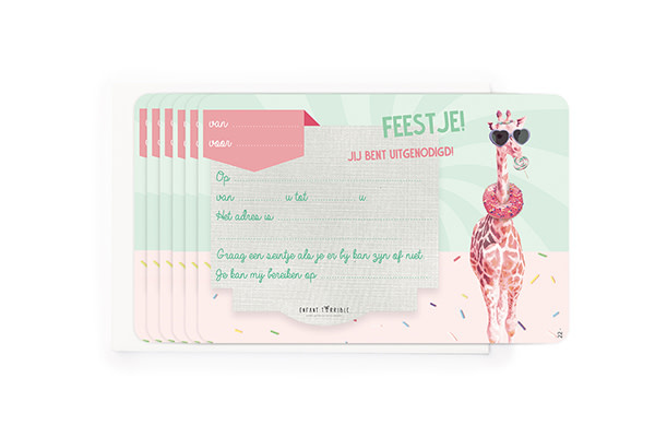 Enfant Terrible Enfant Terrible 5 invitations candy giraf