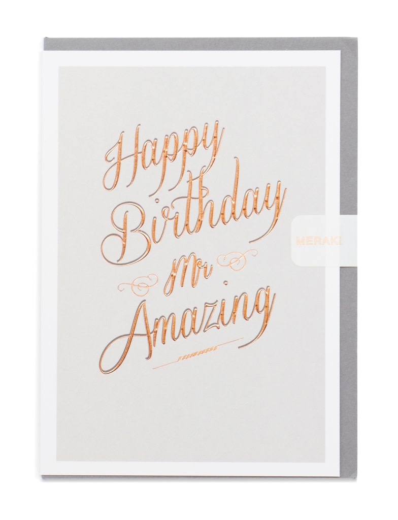 Enfant Terrible Enfant Terrible card  + enveloppe 'Happy birthday Mr.  Amazing'