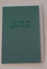 Papette Papette small greeting card 'you are my happy place' 8,5 x 13,3 cm