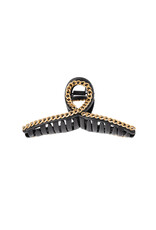 With love Hair clip - black -gold