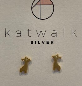 Katwalk Silver KWS earring gold (SEMF29167)