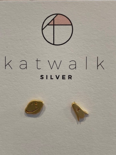 Katwalk Silver KWS earring Gold (SEMG33764)