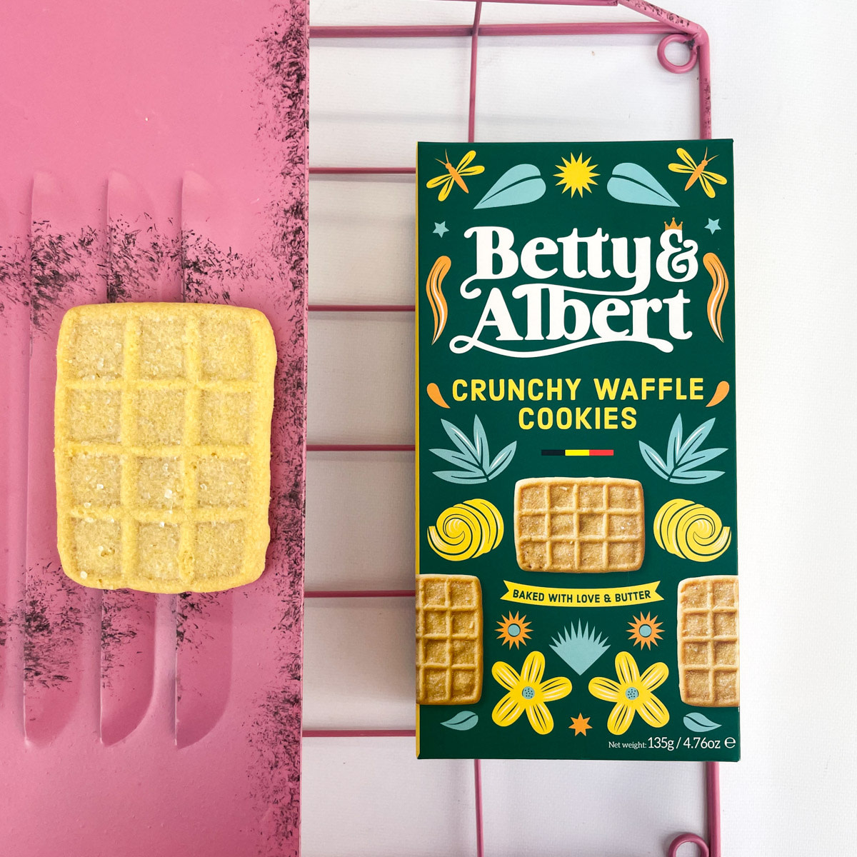 Betty  & Albert Betty&Albert - Crunchy Waffle Cookies 110gr