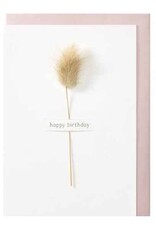 Papette Papette greeting card + enveloppe Fleur ' Happy birthday'