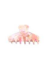 Hair clip -8,1 cm - spotted pink