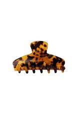 Hair clip -8,1 cm - spotted brown