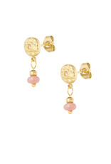 With love Earrings classic- gold - pink