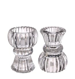 Ideas 4 seasens Duo Candle Holder Nora Clear