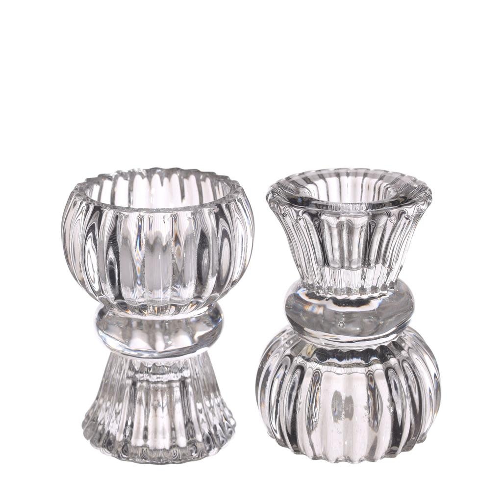 Ideas 4 seasens Duo Candle Holder Nora Clear