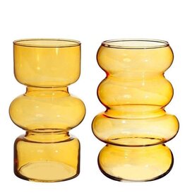 Ideas 4 seasens Twin vase ocher yellow -1 pc